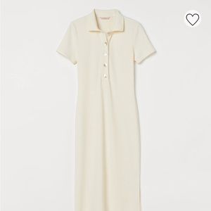 H&M midi ribbed dress